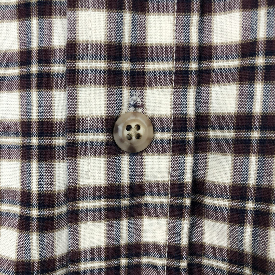 Carhartt Check Pattern Button-down Short Sleeve Work Shirt, Men's XXL unclear Beige type Vintage Second Hand