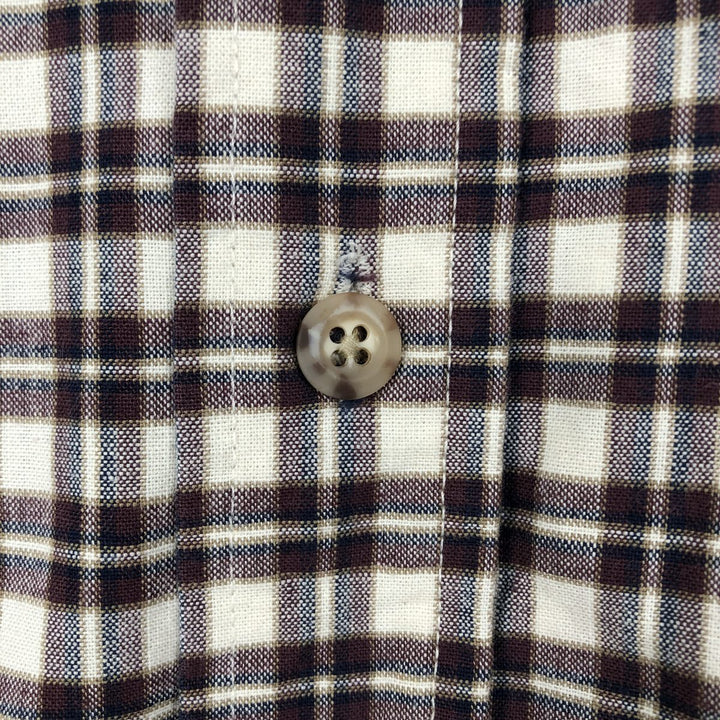 Carhartt Check Pattern Button-down Short Sleeve Work Shirt, Men's XXL unclear Beige type Vintage Second Hand