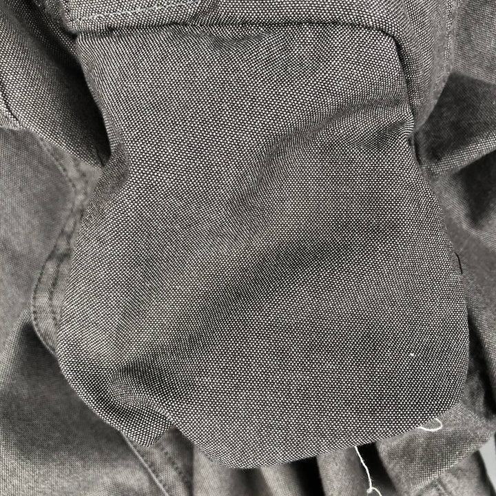 Carhartt button-down short-sleeve work shirt, men's XL size cotton Khaki type Vintage Second Hand