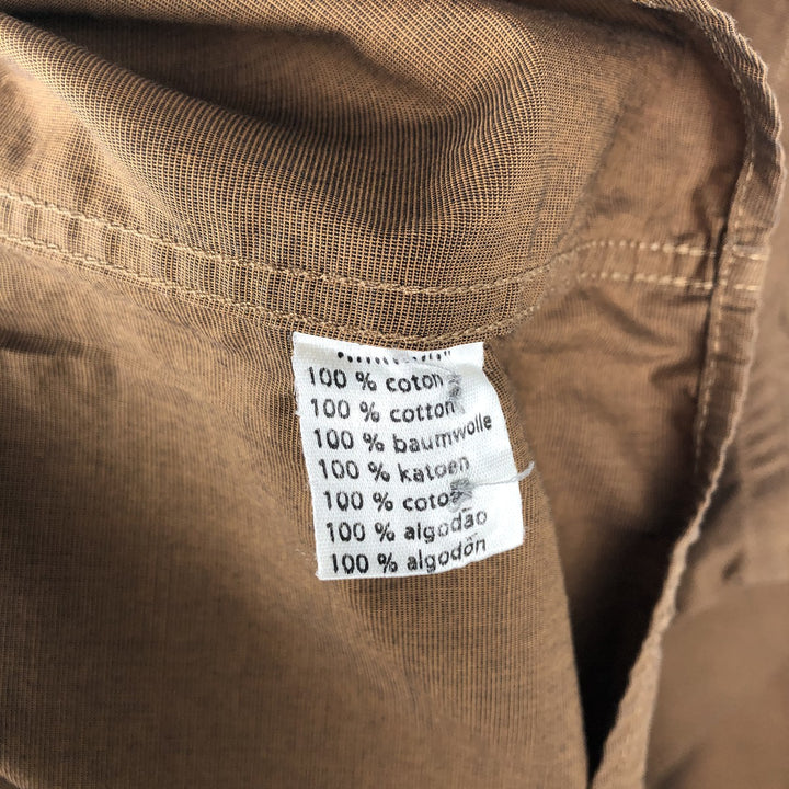 Lacoste long-sleeved cotton shirt, men's size L (approx.) cotton brown type Vintage Second Hand