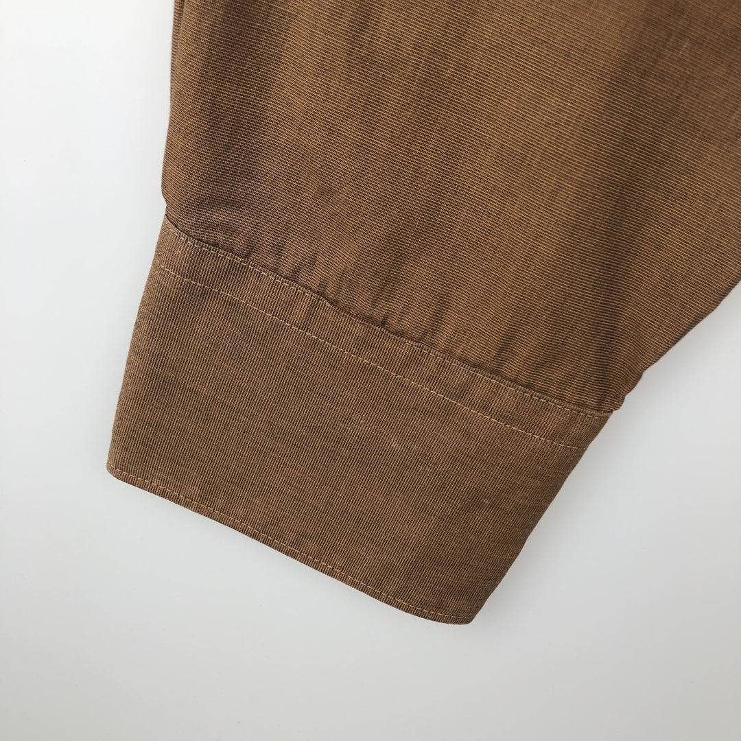 Lacoste long-sleeved cotton shirt, men's size L (approx.) cotton brown type Vintage Second Hand