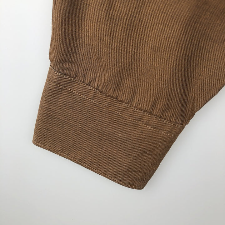 Lacoste long-sleeved cotton shirt, men's size L (approx.) cotton brown type Vintage Second Hand