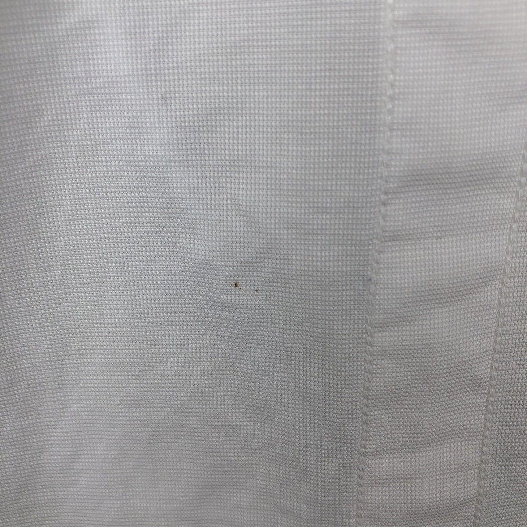 Fred Perry long-sleeved cotton shirt with hidden button-down collar, men's size L (approx.) cotton white type Vintage Second Hand