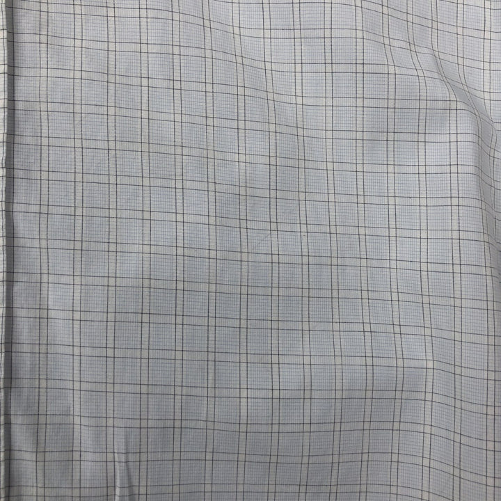 Lacoste LACOSTE Long Sleeve Button Down Check Shirt Men's Size L cotton Blue type light blue Vintage Second Hand