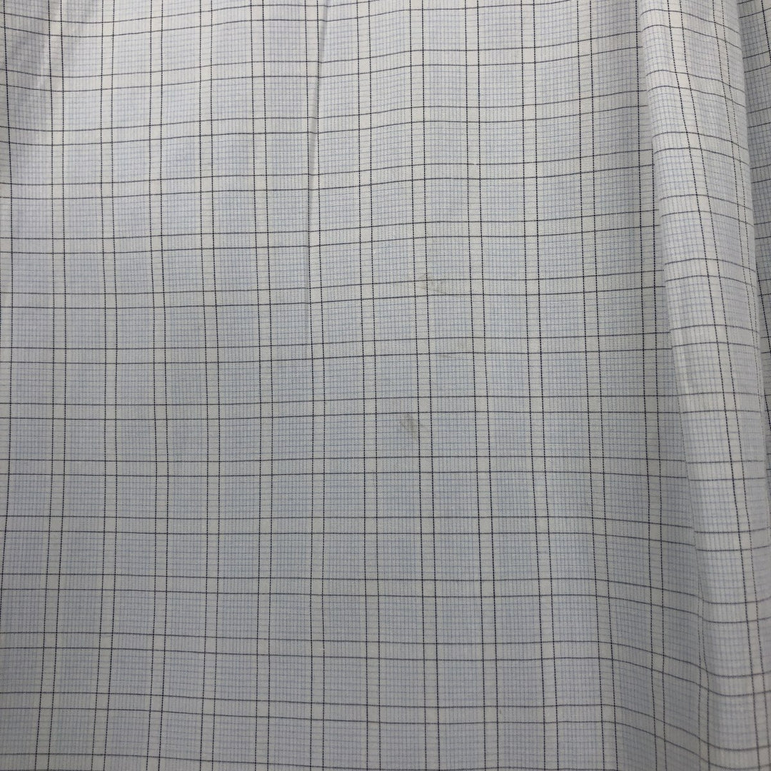Lacoste LACOSTE Long Sleeve Button Down Check Shirt Men's Size L cotton Blue type light blue Vintage Second Hand