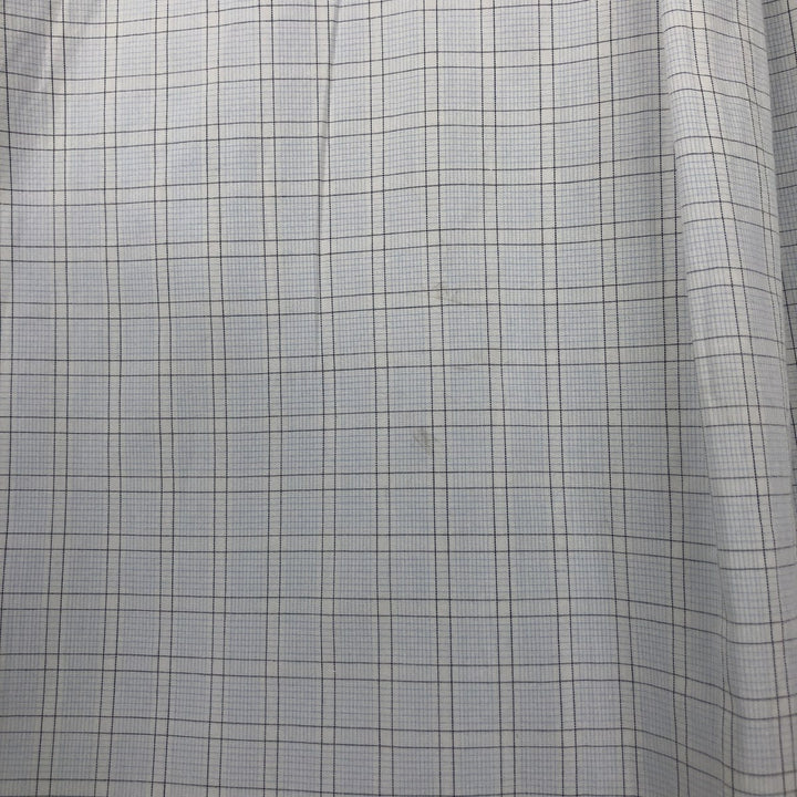 Lacoste LACOSTE Long Sleeve Button Down Check Shirt Men's Size L cotton Blue type light blue Vintage Second Hand