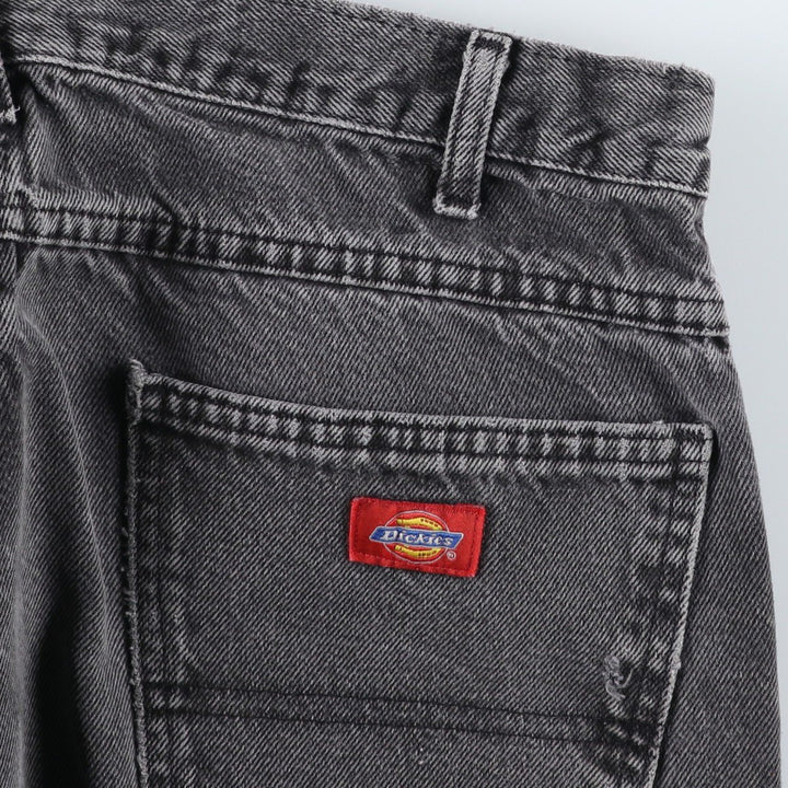 Dickies Black Denim Straight Leg Jeans, Men's Size W34 (approx.) cotton black type Vintage Second Hand