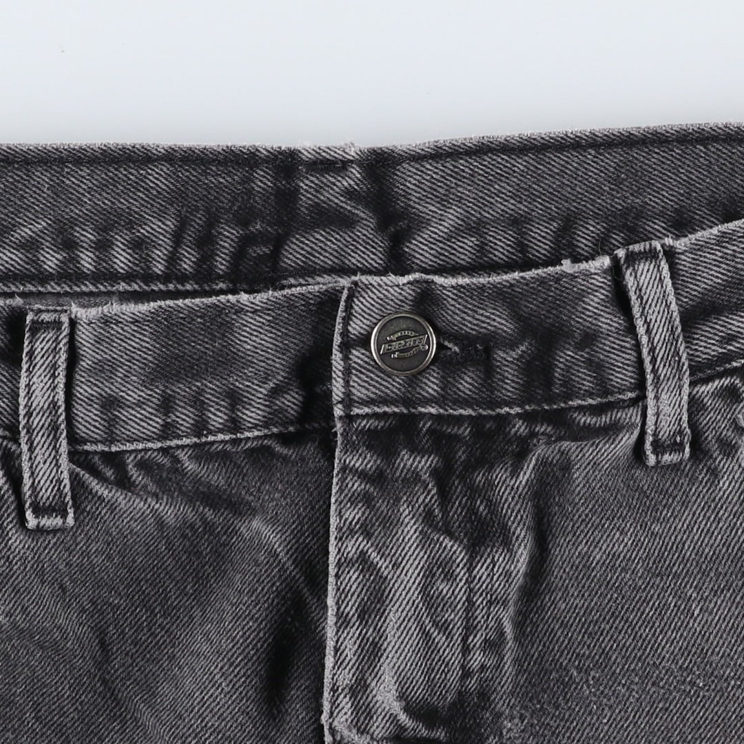 Dickies Black Denim Straight Leg Jeans, Men's Size W34 (approx.) cotton black type Vintage Second Hand