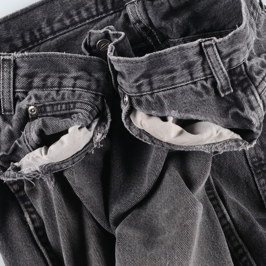 Dickies Black Denim Straight Leg Jeans, Men's Size W34 (approx.) cotton black type Vintage Second Hand