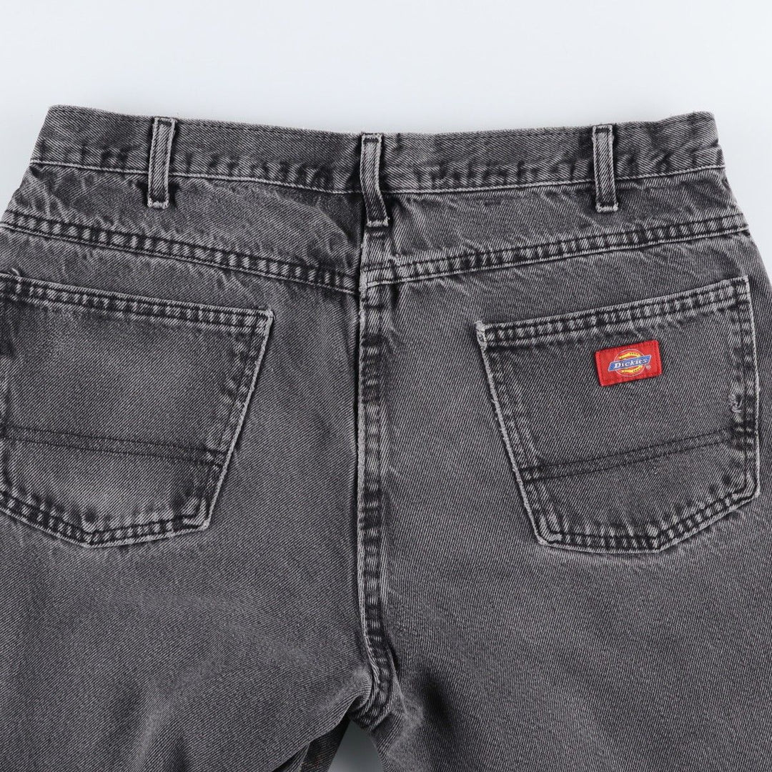 Dickies Black Denim Straight Leg Jeans, Men's Size W34 (approx.) cotton black type Vintage Second Hand