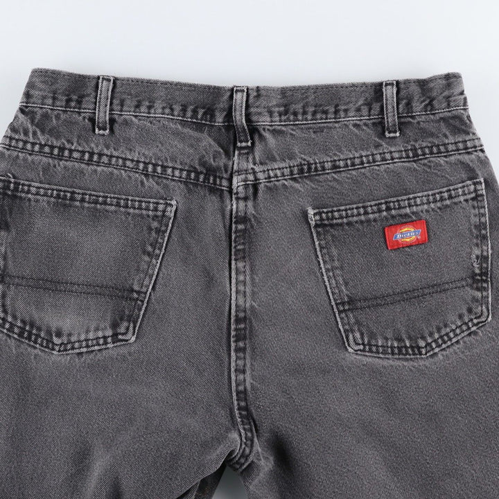 Dickies Black Denim Straight Leg Jeans, Men's Size W34 (approx.) cotton black type Vintage Second Hand