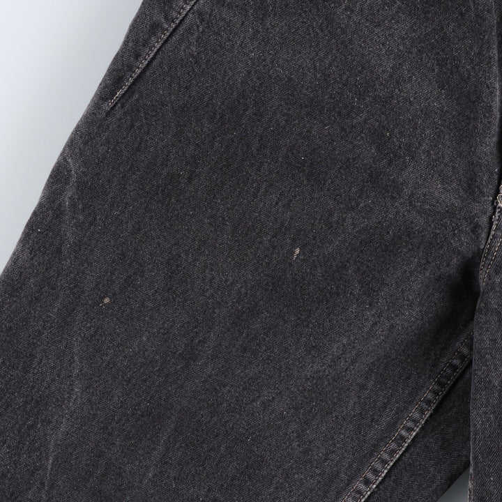Guess Black Denim Tapered Jeans, Men's Size W34 (approx.) cotton black type Vintage Second Hand
