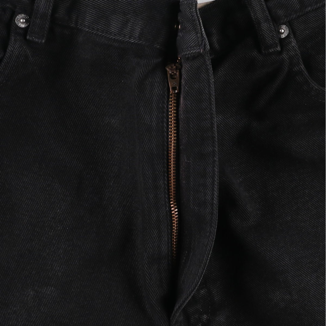 90s-00'S Calvin Klein Jeans, Black Denim Tapered Jeans, Men's W36 (approx.), Vintage cotton black type Vintage Second Hand