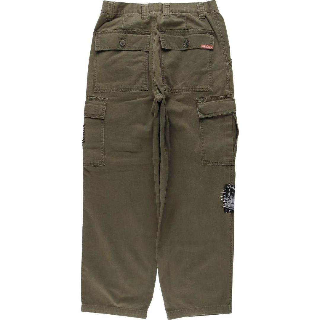 ECKO UNLTD. Custom Patch Chino Cargo Pants, Men's Size W31 (approx.) cotton Khaki type Vintage Second Hand