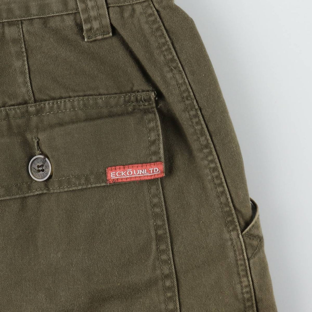 ECKO UNLTD. Custom Patch Chino Cargo Pants, Men's Size W31 (approx.) cotton Khaki type Vintage Second Hand