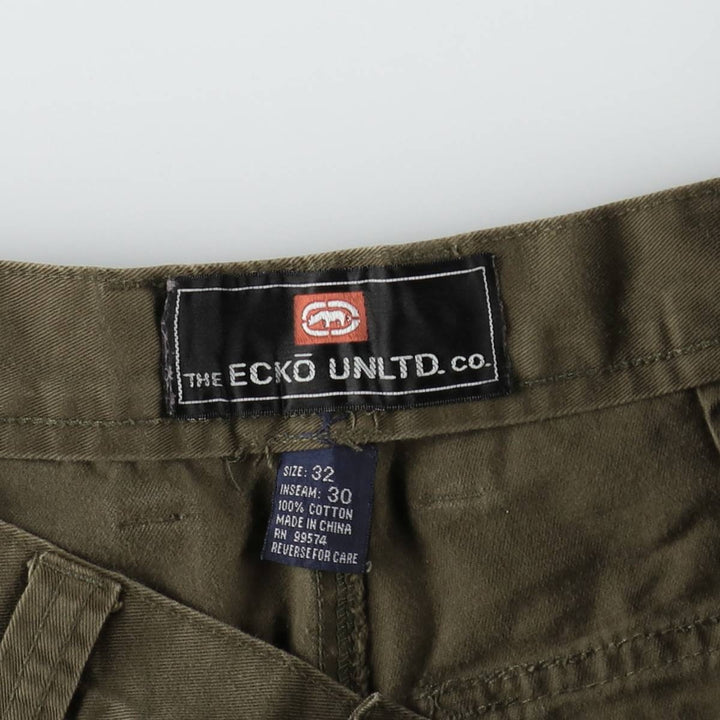 ECKO UNLTD. Custom Patch Chino Cargo Pants, Men's Size W31 (approx.) cotton Khaki type Vintage Second Hand