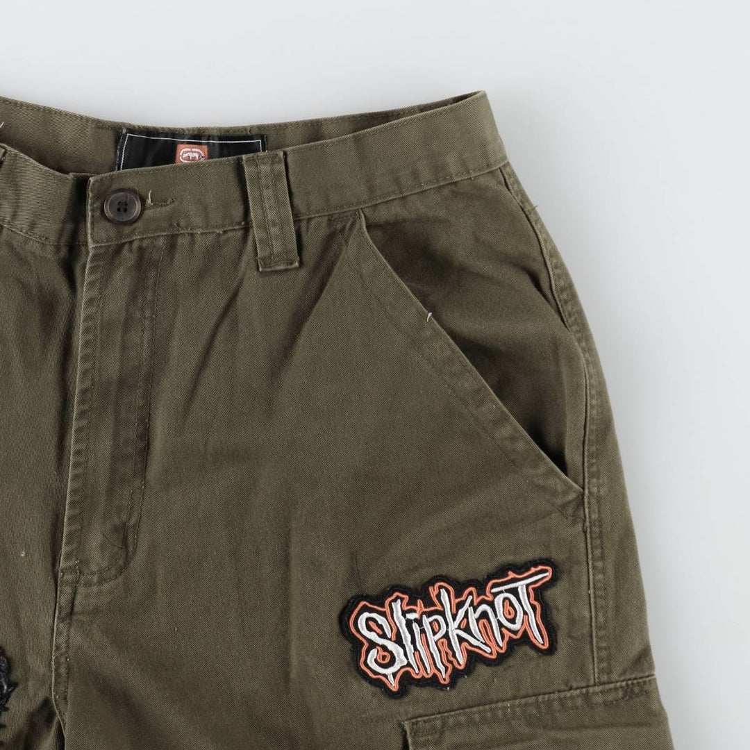 ECKO UNLTD. Custom Patch Chino Cargo Pants, Men's Size W31 (approx.) cotton Khaki type Vintage Second Hand