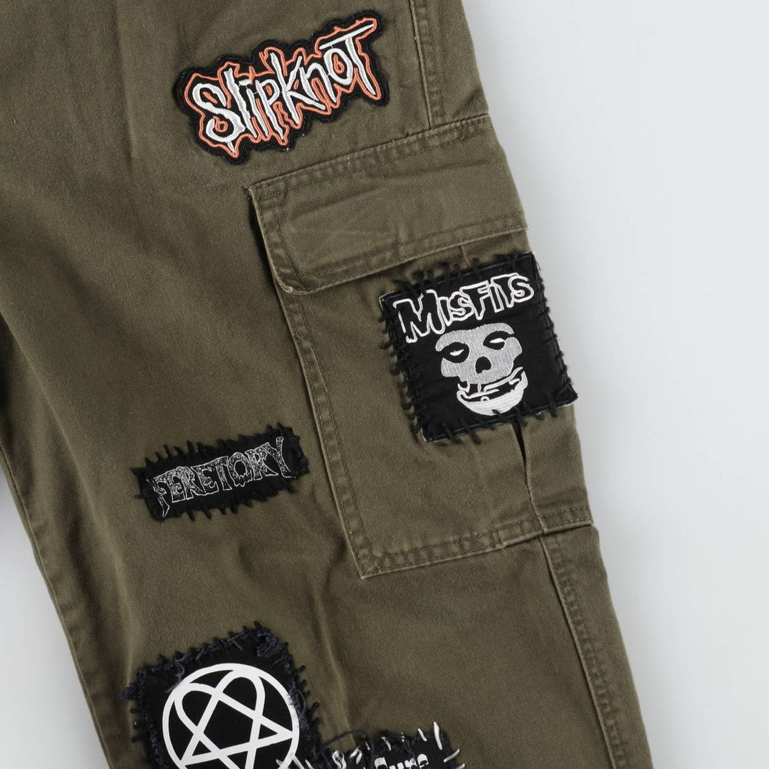 ECKO UNLTD. Custom Patch Chino Cargo Pants, Men's Size W31 (approx.) cotton Khaki type Vintage Second Hand