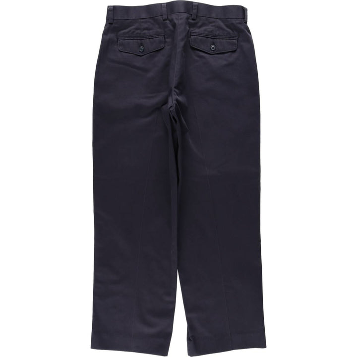 90s-00'S LLBean CLASSIC FIT Chino Pants, Men's W36 (approx.), Vintage cotton navy blue type Vintage Second Hand