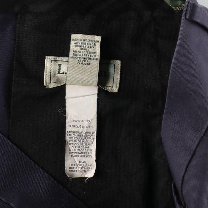 90s-00'S LLBean CLASSIC FIT Chino Pants, Men's W36 (approx.), Vintage cotton navy blue type Vintage Second Hand
