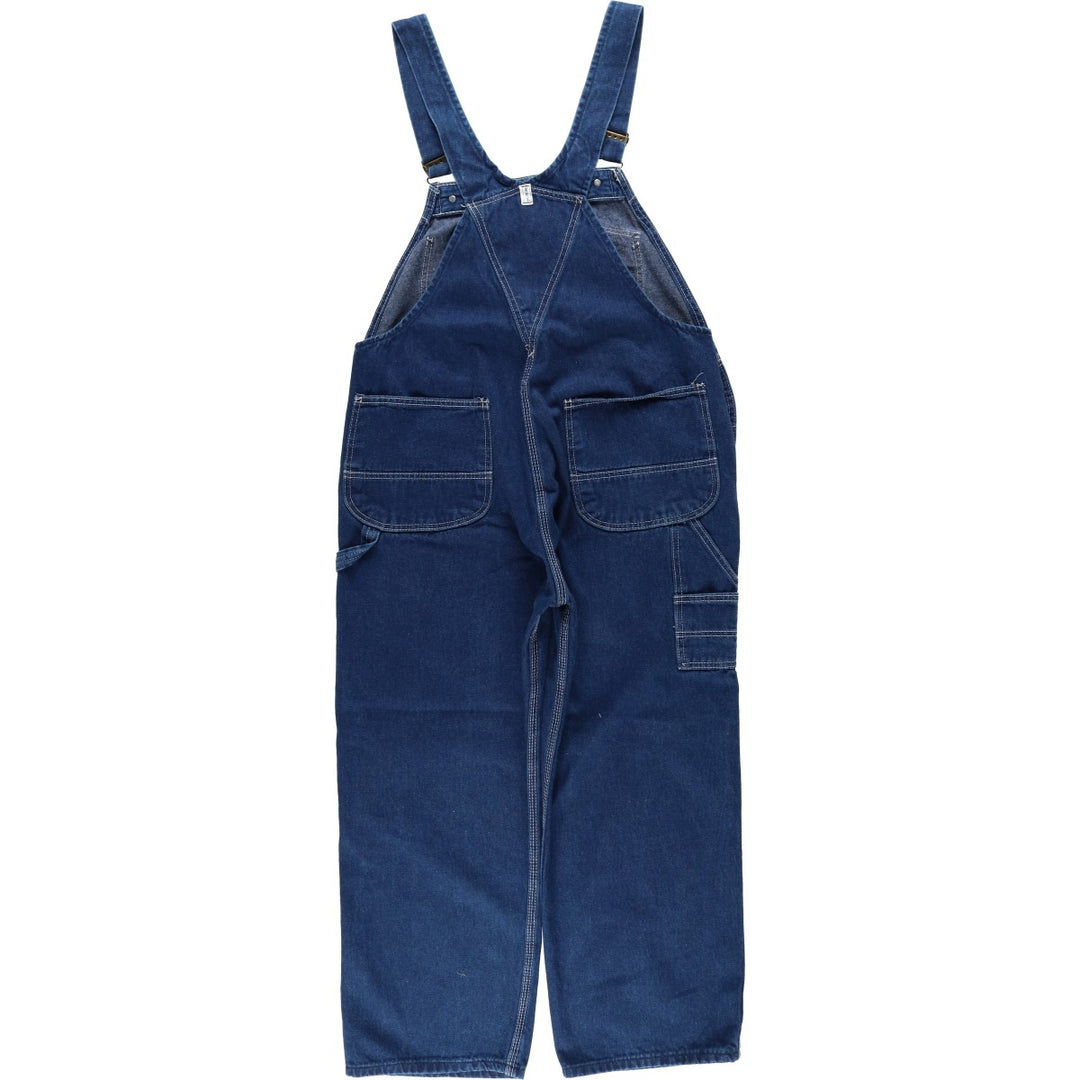 90'S Key denim overalls, men's size W37 (approx.), vintage. cotton blue type Vintage Second Hand