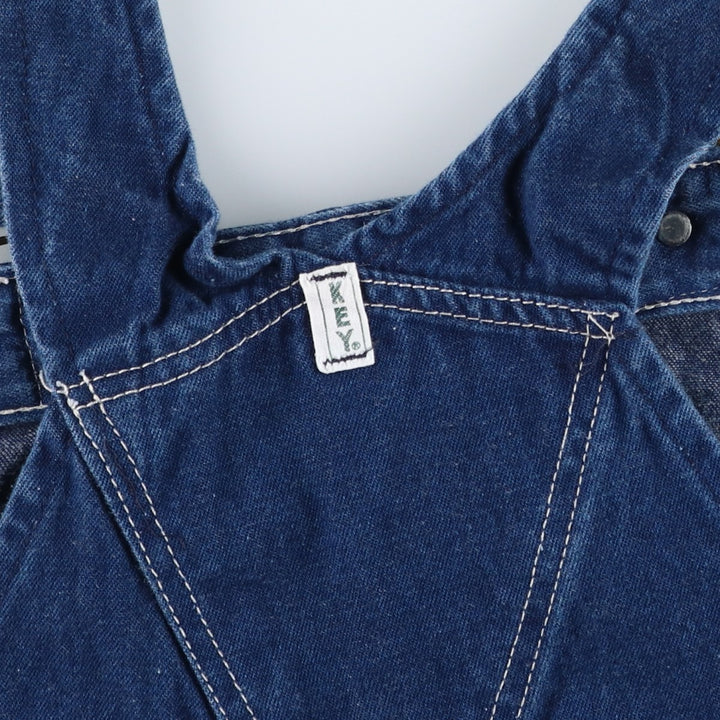 90'S Key denim overalls, men's size W37 (approx.), vintage. cotton blue type Vintage Second Hand