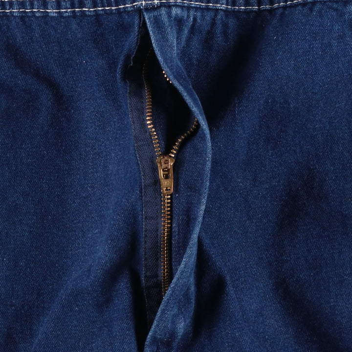 90'S Key denim overalls, men's size W37 (approx.), vintage. cotton blue type Vintage Second Hand