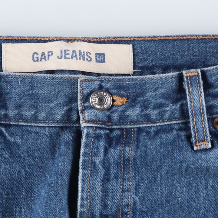 90s-00'S GAP GAP JEANS RELAXED BOOTFIT Straight Denim Pants Made in USA Men's W37 equivalent Vintage cotton navy blue type Vintage Second Hand