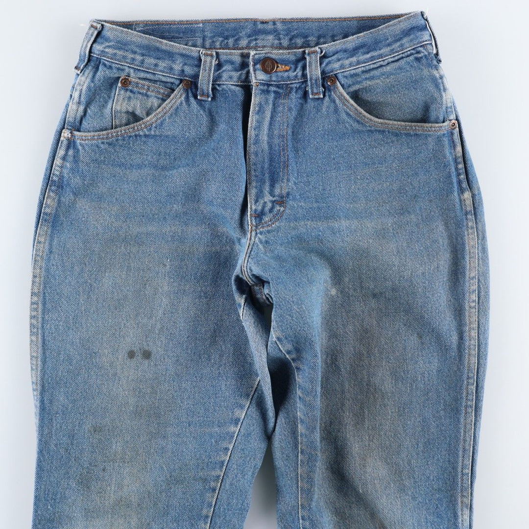 90s-era Dickies straight-leg denim pants, men's size W30 equivalent, vintage. cotton blue type Vintage Second Hand
