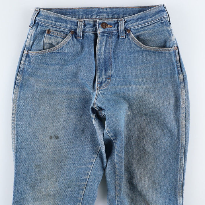90s-era Dickies straight-leg denim pants, men's size W30 equivalent, vintage. cotton blue type Vintage Second Hand