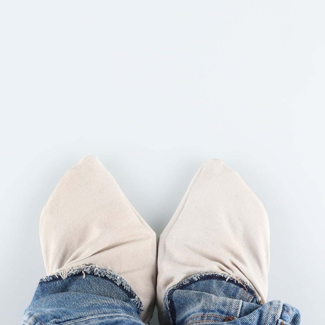 90s-era Dickies straight-leg denim pants, men's size W30 equivalent, vintage. cotton blue type Vintage Second Hand