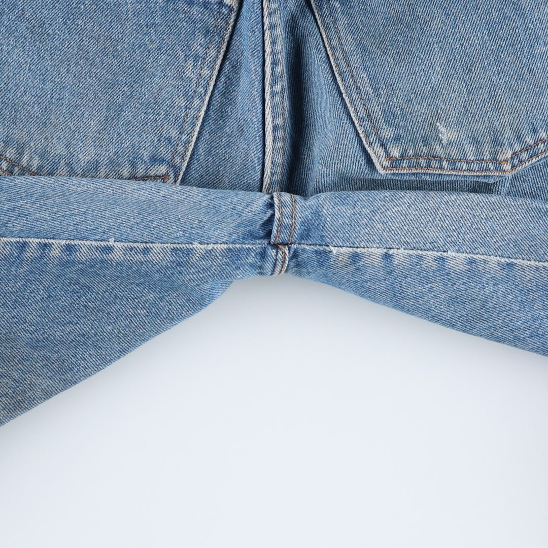 90s-era Dickies straight-leg denim pants, men's size W30 equivalent, vintage. cotton blue type Vintage Second Hand