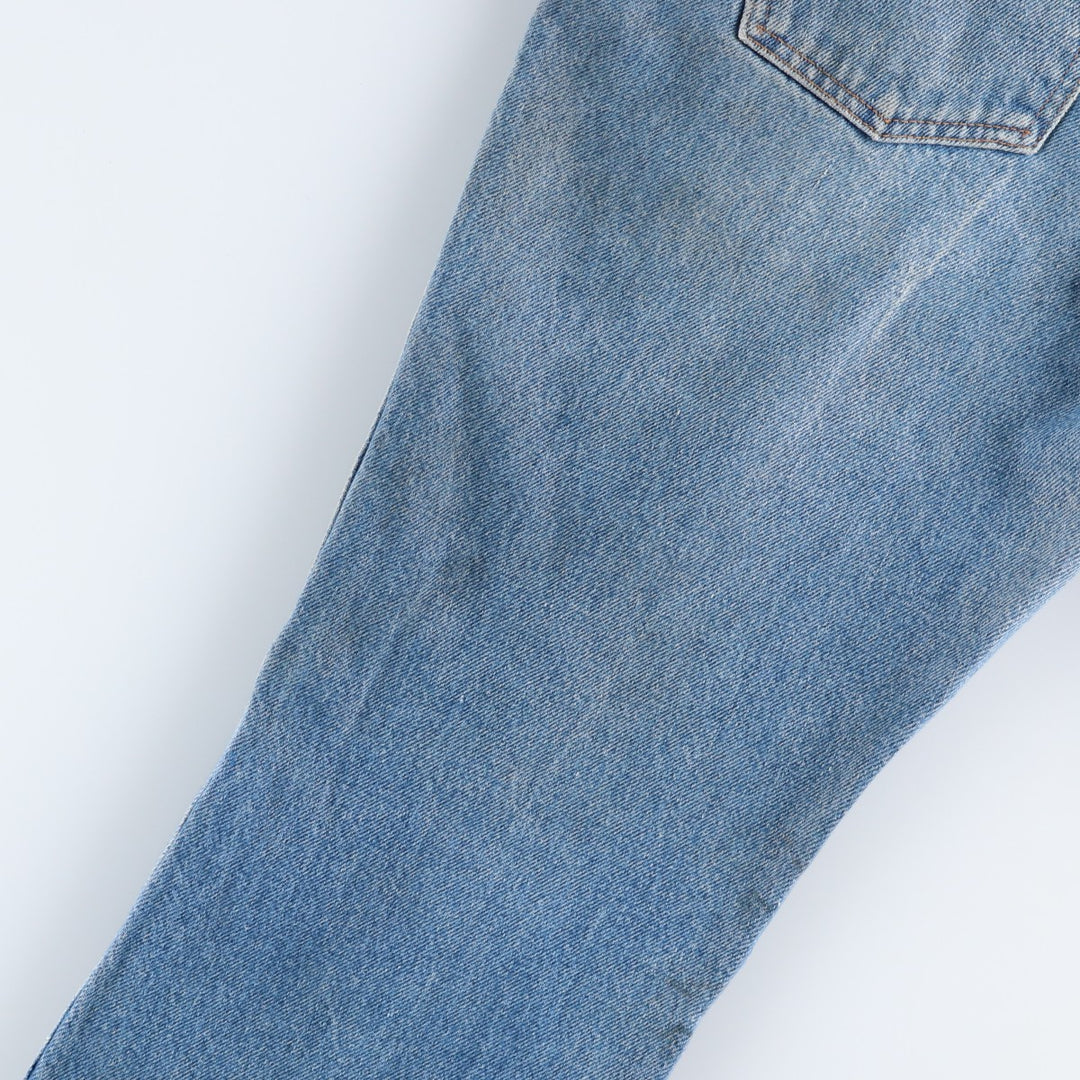90s-era Dickies straight-leg denim pants, men's size W30 equivalent, vintage. cotton blue type Vintage Second Hand