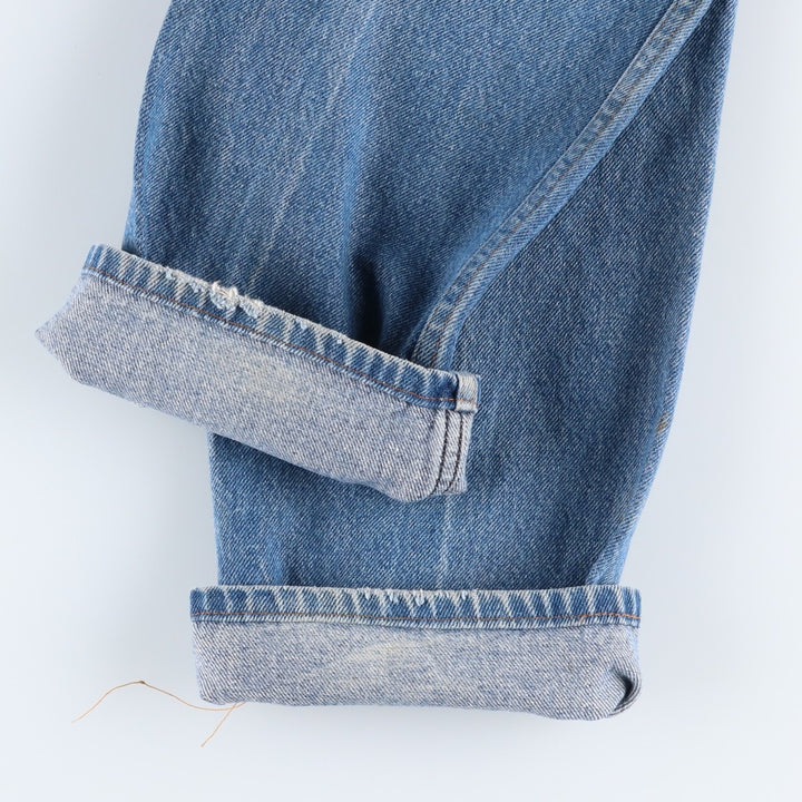90s-era Dickies straight-leg denim pants, men's size W30 equivalent, vintage. cotton blue type Vintage Second Hand