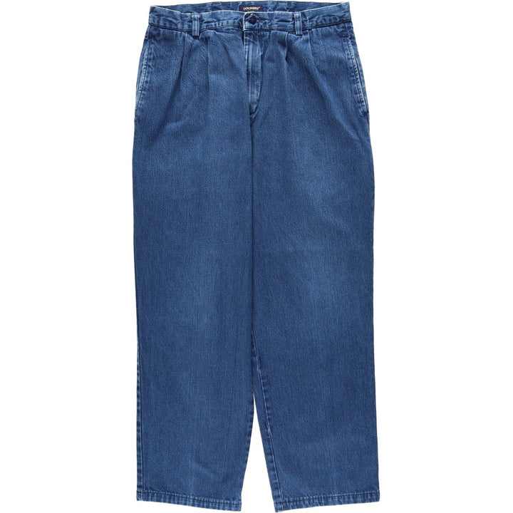 2000'S Dockers Khakis 40545-4518 Two-Pleat Tapered Denim Pants, Men's W33 (approx.) cotton navy blue type Vintage Second Hand