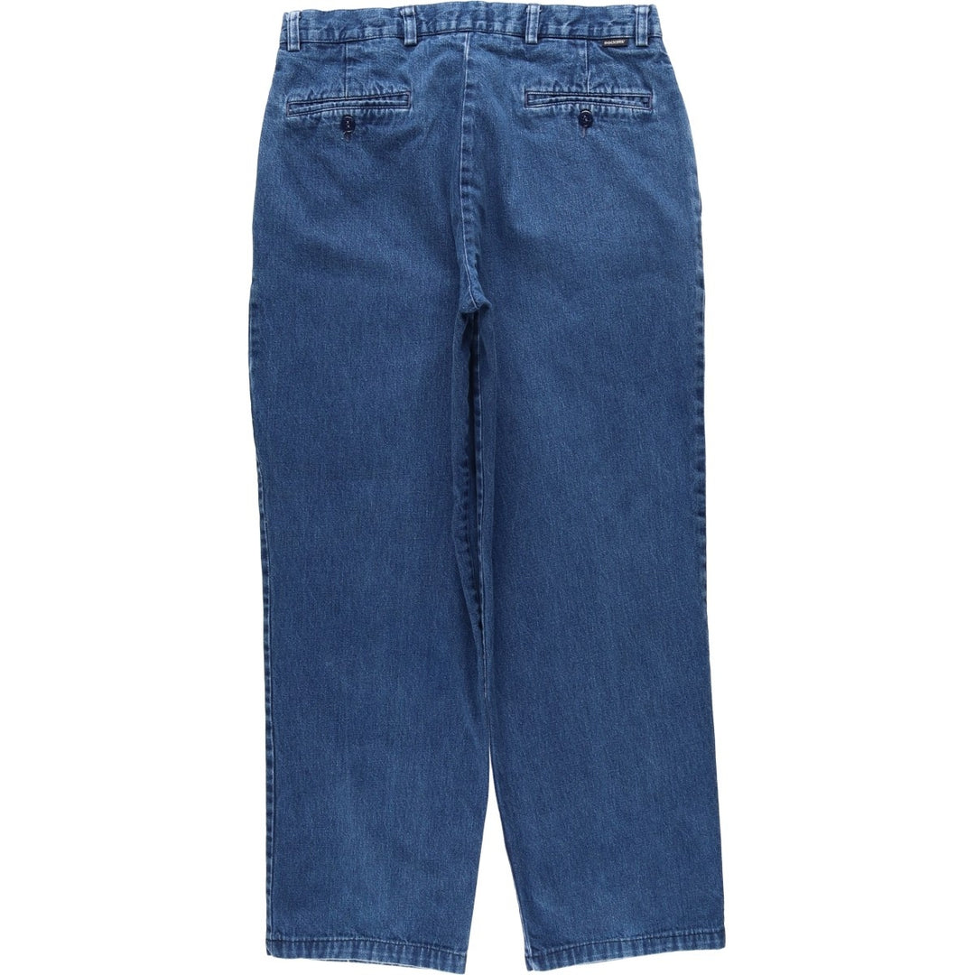 2000'S Dockers Khakis 40545-4518 Two-Pleat Tapered Denim Pants, Men's W33 (approx.) cotton navy blue type Vintage Second Hand