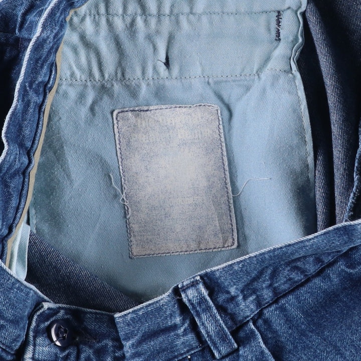 2000'S Dockers Khakis 40545-4518 Two-Pleat Tapered Denim Pants, Men's W33 (approx.) cotton navy blue type Vintage Second Hand