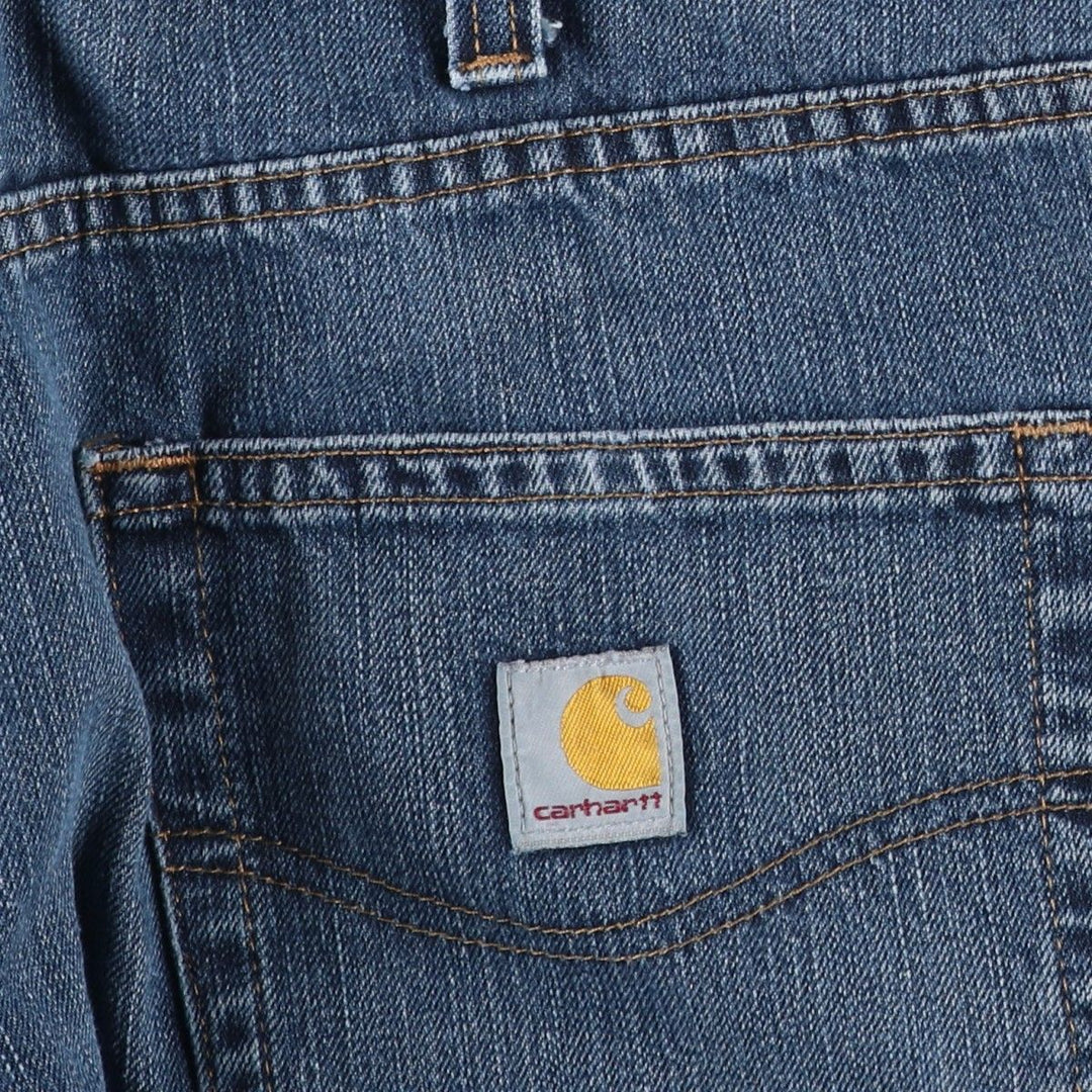 Carhartt Relaxed Fit Tapered Denim Pants for Men, W34 equivalent cotton blue type Vintage Second Hand