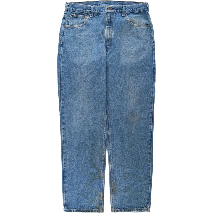 2000'S Carhartt Relaxed Fit Tapered Denim Pants, Men's Size 36 cotton blue type Vintage Second Hand
