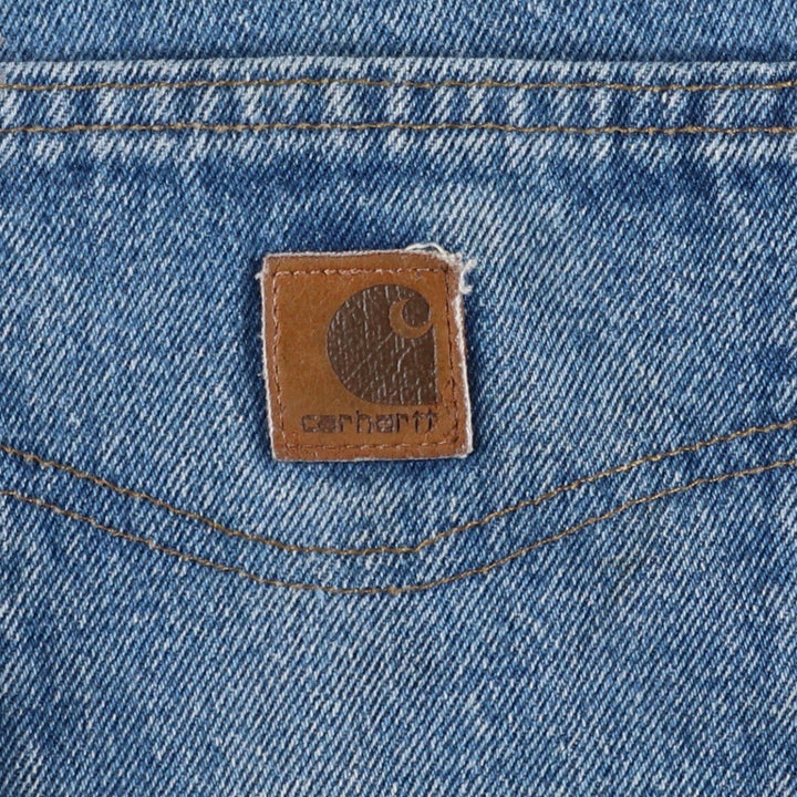 2000'S Carhartt Relaxed Fit Tapered Denim Pants, Men's Size 36 cotton blue type Vintage Second Hand