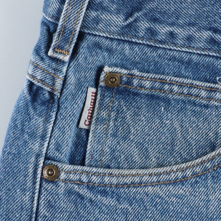 2000'S Carhartt Relaxed Fit Tapered Denim Pants, Men's Size 36 cotton blue type Vintage Second Hand