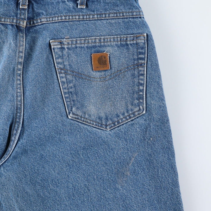 2000'S Carhartt Relaxed Fit Tapered Denim Pants, Men's Size 36 cotton blue type Vintage Second Hand