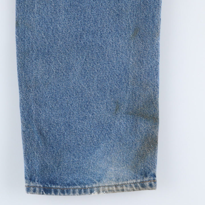2000'S Carhartt Relaxed Fit Tapered Denim Pants, Men's Size 36 cotton blue type Vintage Second Hand