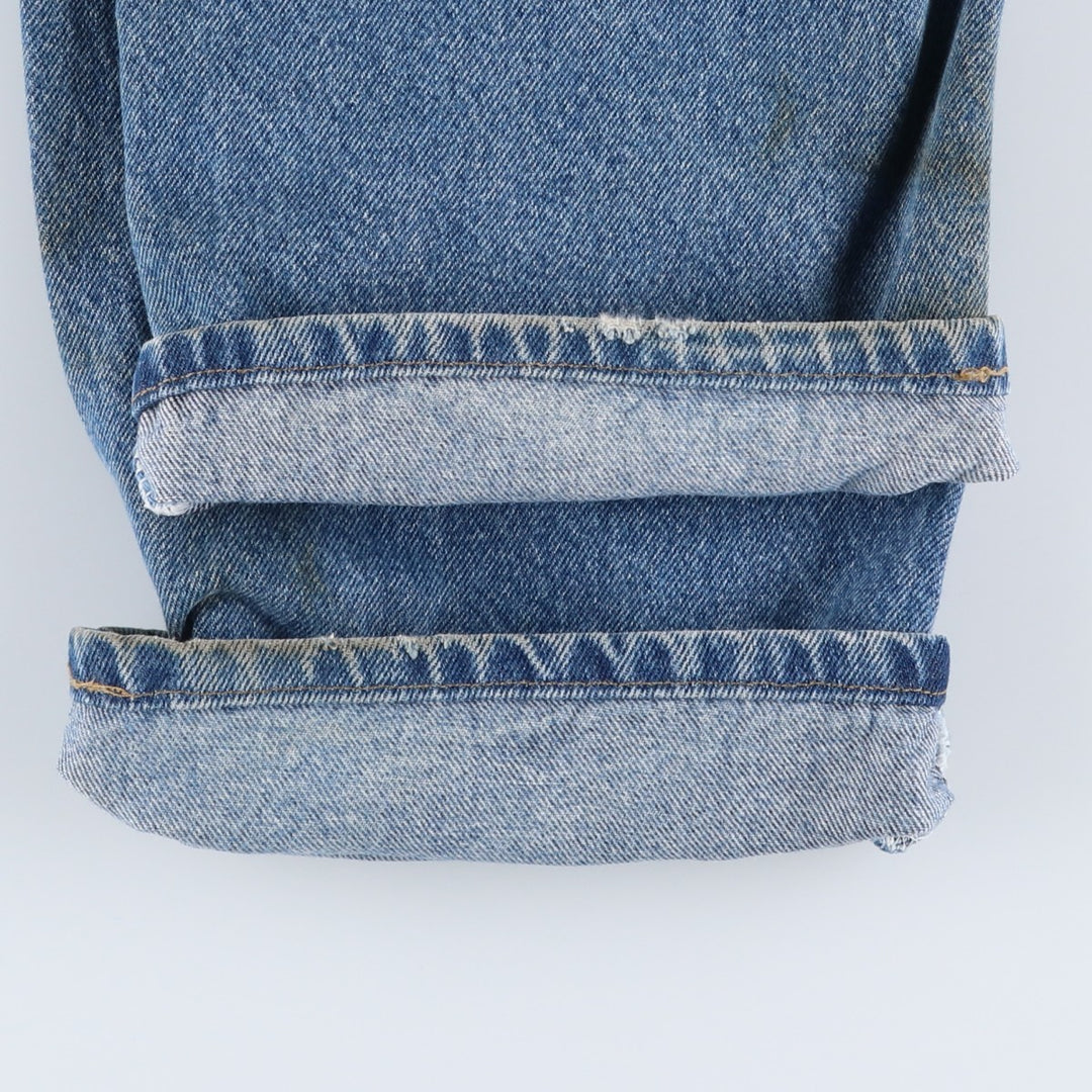 2000'S Carhartt Relaxed Fit Tapered Denim Pants, Men's Size 36 cotton blue type Vintage Second Hand