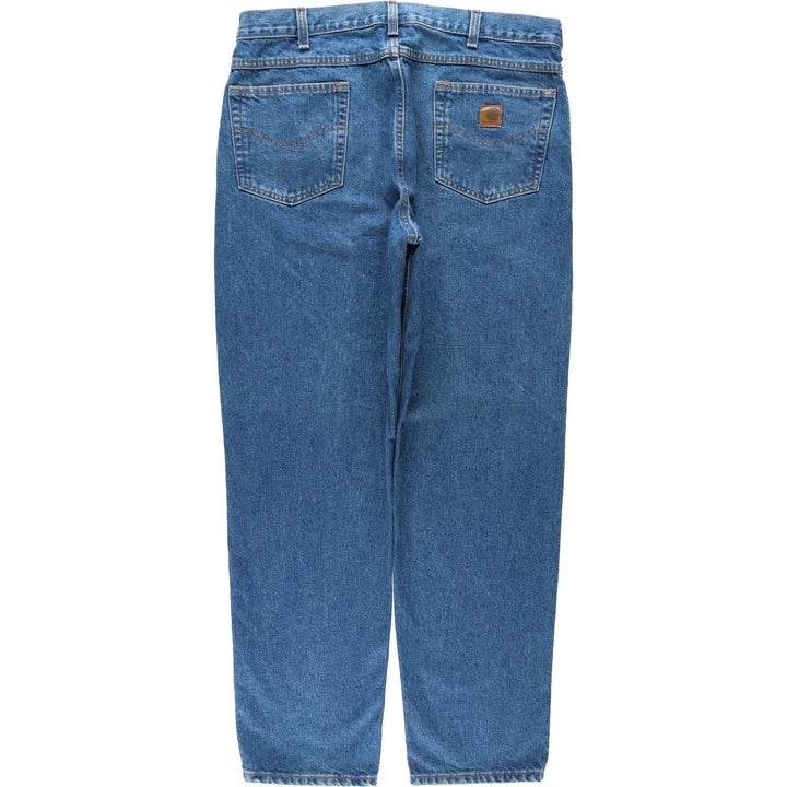 2000'S Carhartt Relaxed Fit Tapered Denim Pants, Men's Size W38 (approx.) cotton blue type Vintage Second Hand