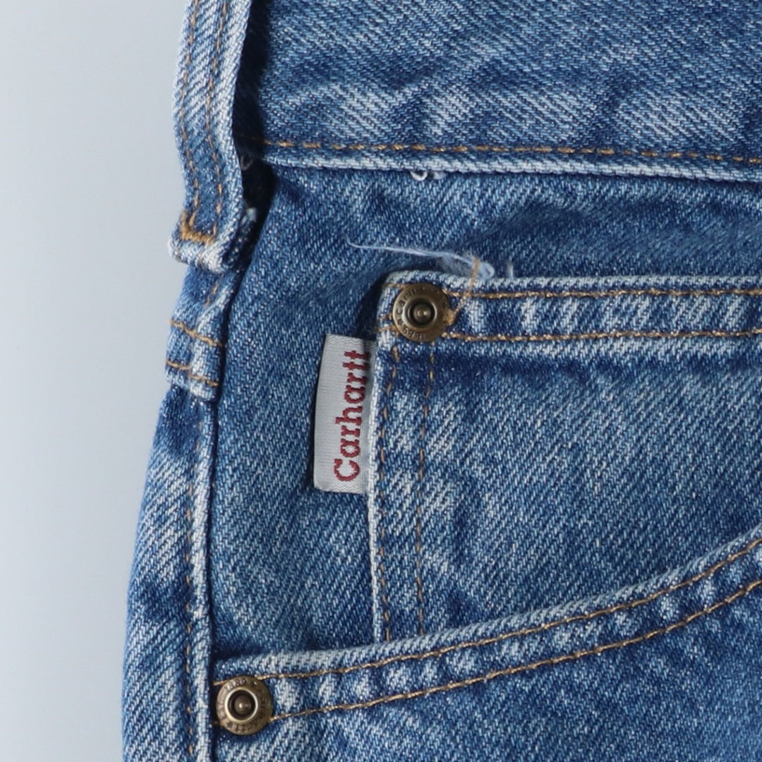 2000'S Carhartt Relaxed Fit Tapered Denim Pants, Men's Size W38 (approx.) cotton blue type Vintage Second Hand
