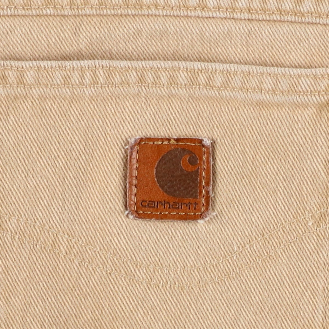 Carhartt Tapered Denim Pants, Men's Size W38 (approx.), Vintage unclear Beige type Vintage Second Hand