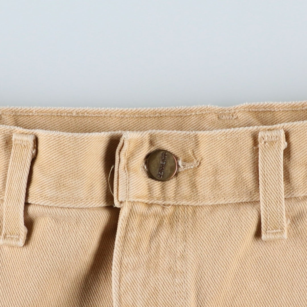Carhartt Tapered Denim Pants, Men's Size W38 (approx.), Vintage unclear Beige type Vintage Second Hand