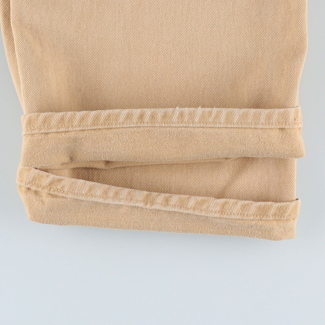 Carhartt Tapered Denim Pants, Men's Size W38 (approx.), Vintage unclear Beige type Vintage Second Hand