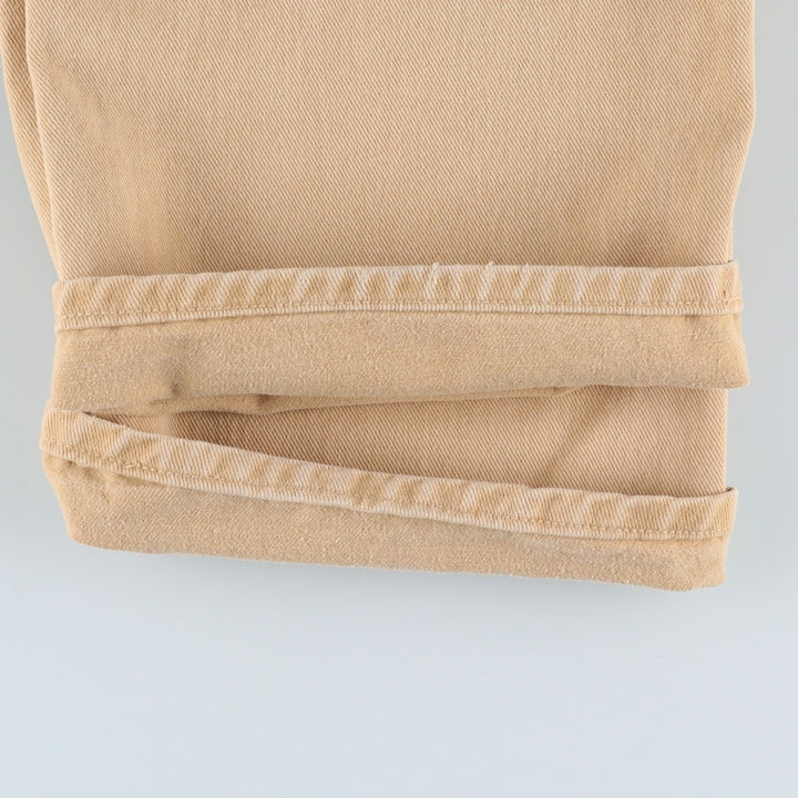 Carhartt Tapered Denim Pants, Men's Size W38 (approx.), Vintage unclear Beige type Vintage Second Hand
